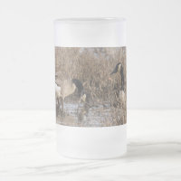 Canadian Geese Snack Time Frosted Mug