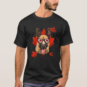 Canadian German Shepherd Maple Leaf Patriotic Cana T-Shirt