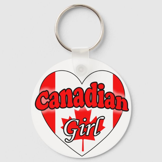 Canadian Girl Key Ring (Front)