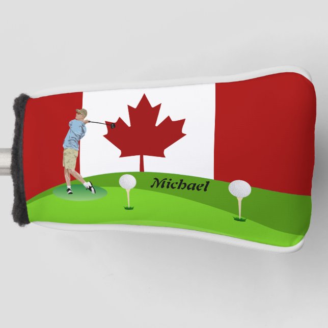 Canadian golfer golf head cover (Front)