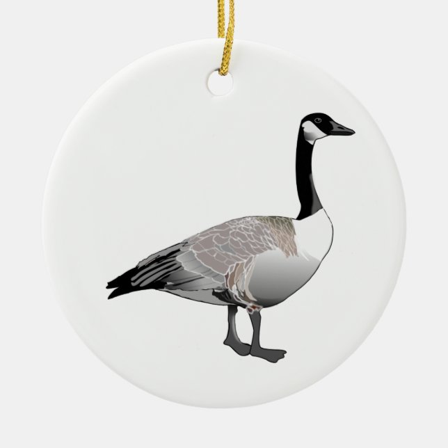 Canadian Goose Ceramic Tree Decoration (Front)