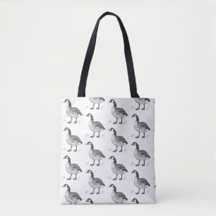 Canadian Goose Fine Art Sketch, Bird Drawing Tote Bag