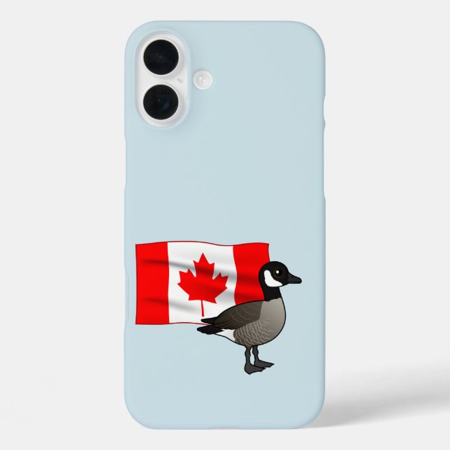 Canadian Goose & Flag Case-Mate iPhone Case (Back)