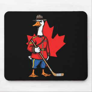 Canadian Goose Mountie Hockey Maple Leaf Canada Mouse Pad