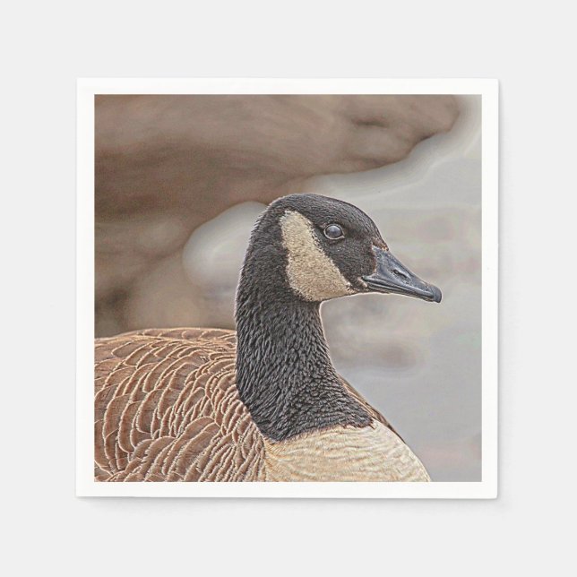 Canadian Goose Portrait Napkin (Front)