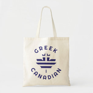Canadian Greek  Roots  Tote Bag