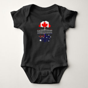 Canadian Grown with Australian Roots   Australia Baby Bodysuit