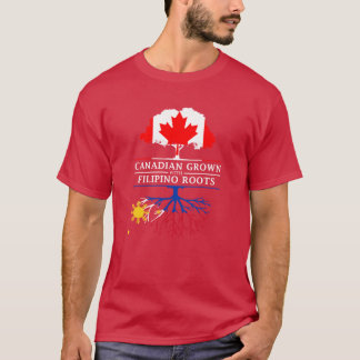 Canadian Grown with Filipino Roots Philippines Des T-Shirt