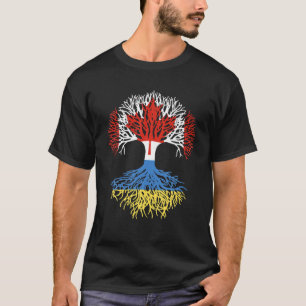 Canadian Grown With Ukrainian Roots Canada Ukraine T-Shirt