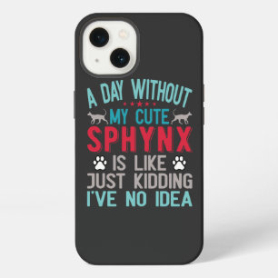 Canadian Hairless Sphynx Cat Owner Funny Saying iPhone 13 Case
