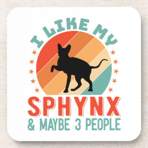 Canadian Hairless Sphynx Cat Owner Humour Coaster