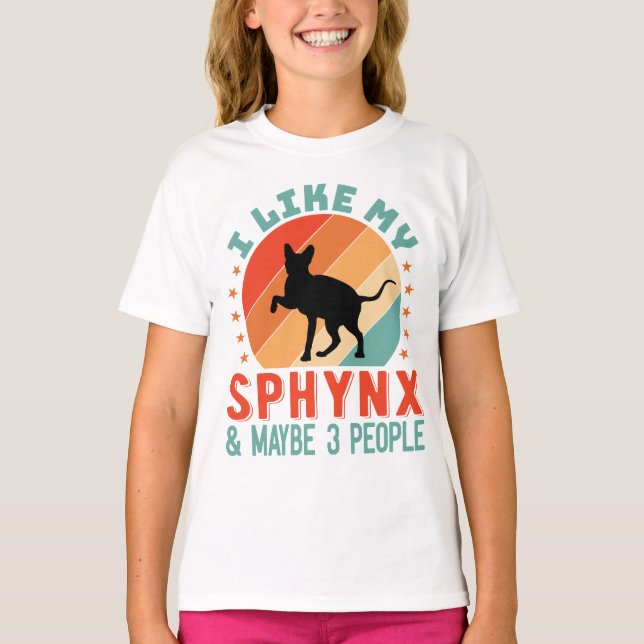 Canadian Hairless Sphynx Cat Owner Humour T-Shirt (Front)