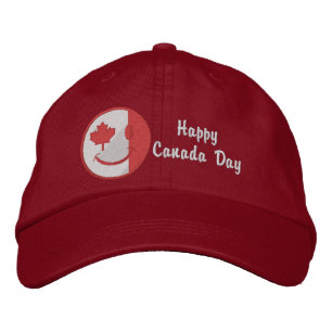 Canadian Happy Face Eh Team Embroidered Hat