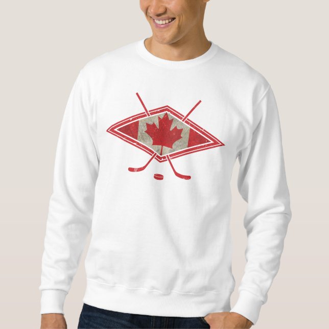 Canadian Hockey Flag Logo Sweatshirt (Front)
