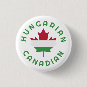 Canadian Hungarian Roots 3 Cm Round Badge