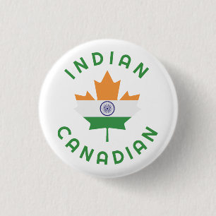 Canadian Indian Roots 3 Cm Round Badge