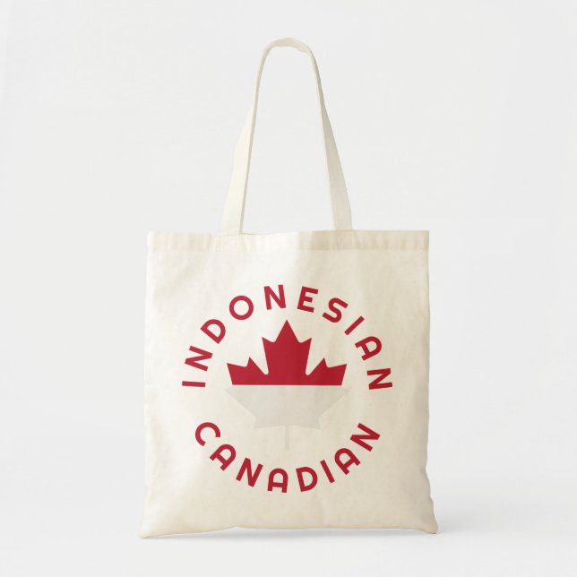 Canadian Indonesian  Roots Tote Bag (Front)