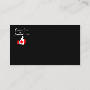 Canadian Influencer thumbs up Lighthouse route Business Card