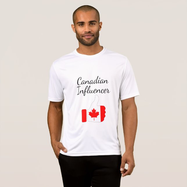 Canadian Influencer thumbs up Lighthouse route T-Shirt (Front Full)