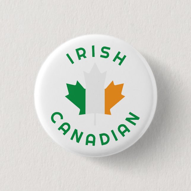 Canadian Irish  Roots 3 Cm Round Badge (Front)