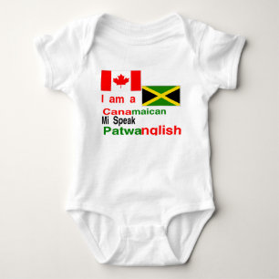 Canadian jamaican baby bodysuit