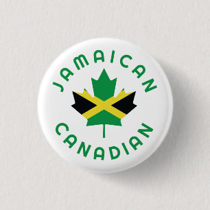 Canadian Jamaican  Roots  3 Cm Round Badge