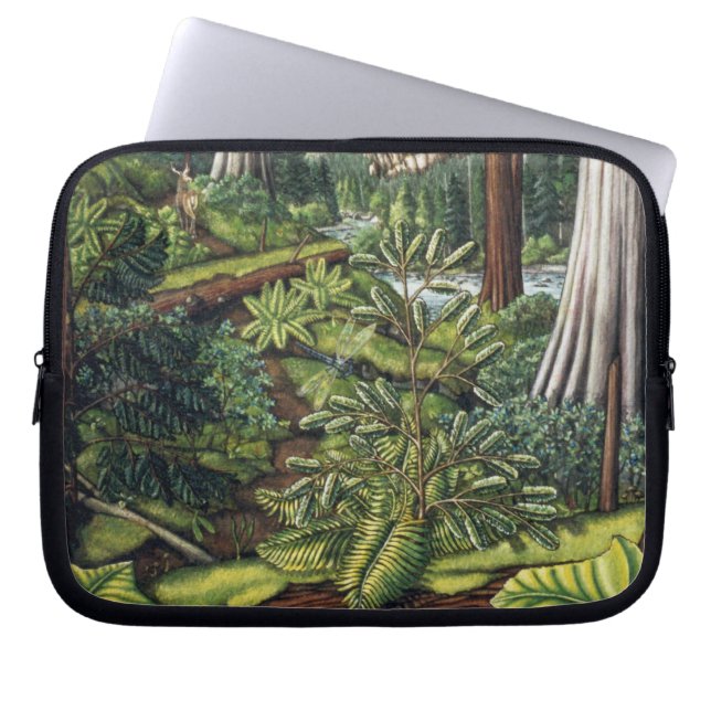 Canadian Landscape Laptop Sleeve Forest Case (Front)