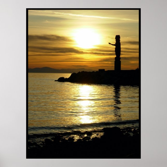 Canadian Landscape West Coast Seascape Print (Front)