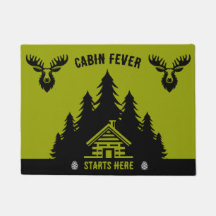 Canadian Log Cabin Funny Decorative Doormat