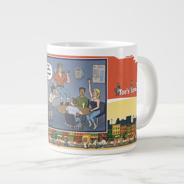Canadian Logger | Bar Humor Large Coffee Mug (Front Right)