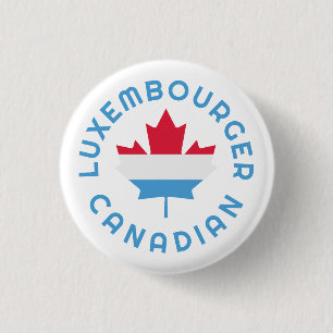 Canadian Luxembourger Roots 3 Cm Round Badge