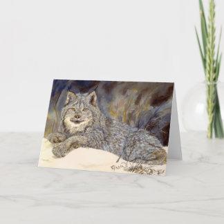 Canadian Lynx notecard