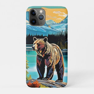 Canadian Majestic Mountain Bear Design Case-Mate iPhone Case
