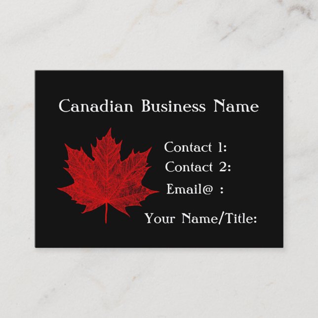 Canadian Maple Business Card (Front)