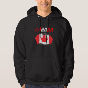 Canadian Maple Flag Canada Day Celebration Hoodie
