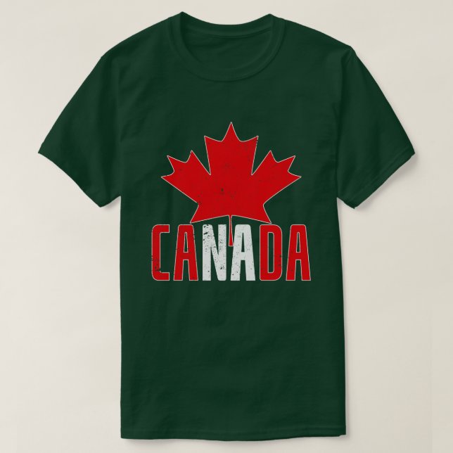 Canadian Maple Leaf Canada Day Canada T-Shirt (Design Front)