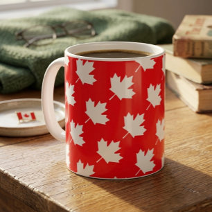 Canadian maple leaf. CANADA. Patriotic. Coffee Mug