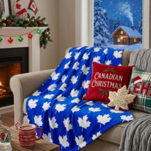 Canadian maple leaf. CANADA. Patriotic. Fleece Blanket