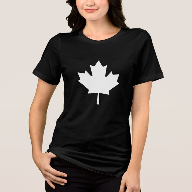 Canadian Maple Leaf Canada Tri-Blend Shirt (Front)