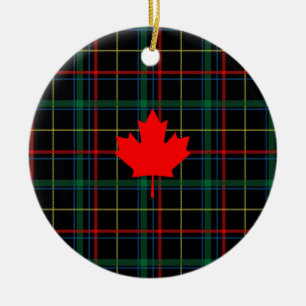Canadian Maple Leaf Ceramic Tree Decoration