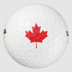 Canadian Maple Leaf Golf Balls