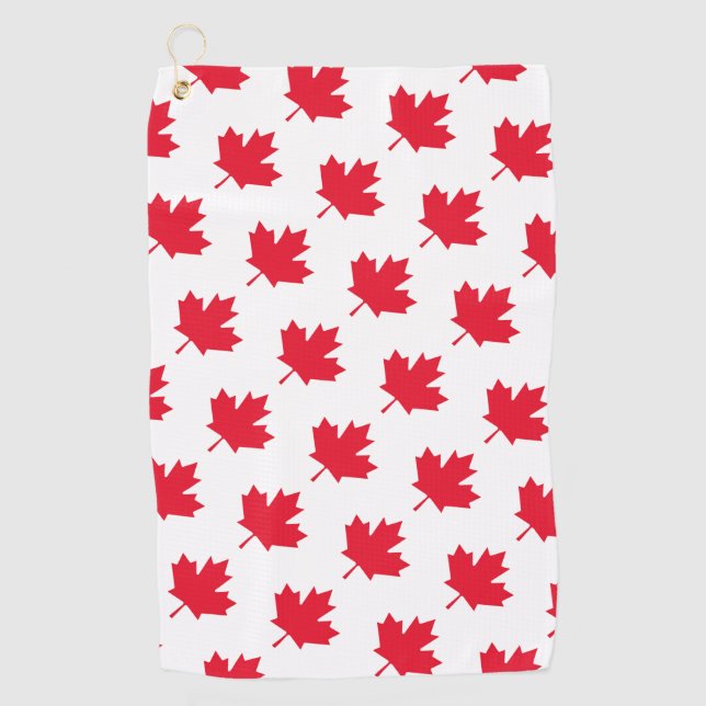 Canadian Maple Leaf Golf Towel (Front)