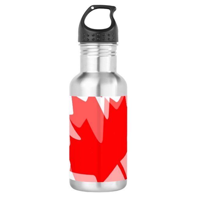 Canadian Maple Leaf Layered Style CANADA 710 Ml Water Bottle (Front)