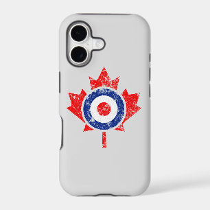 Canadian Maple Leaf Roundel Grunge Mod style