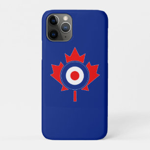 Canadian Maple Leaf Roundel Mod BLUE iPhone 11 Pro Case