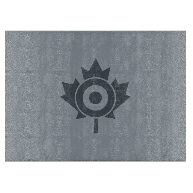 Canadian Maple Leaf Roundel Mod CANADA Cutting Board (Front)