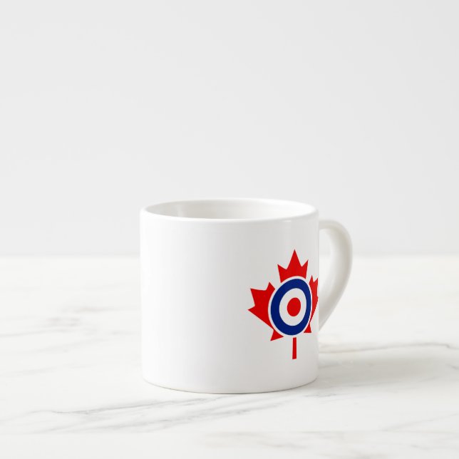 Canadian Maple Leaf Roundel Mod CANADA Espresso Cup (Front Right)