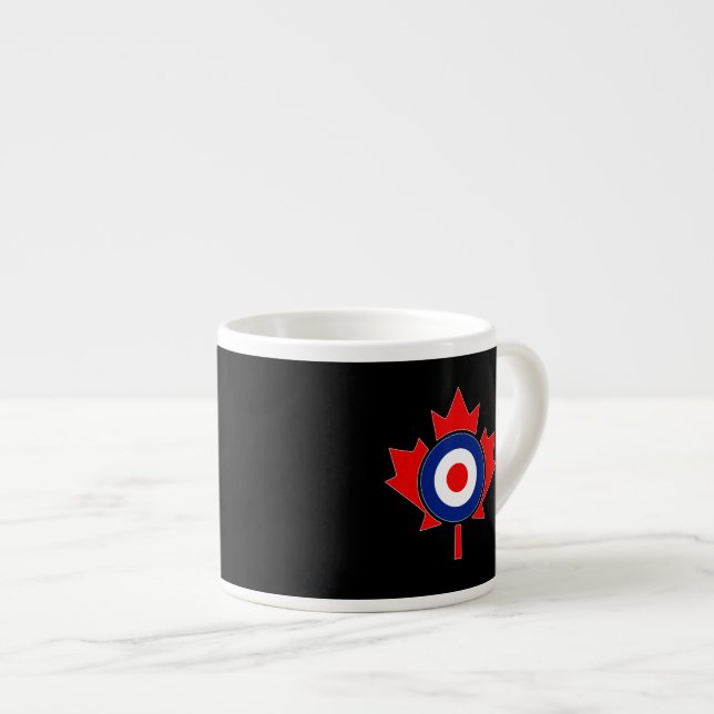Canadian Maple Leaf Roundel Mod CANADA Espresso Cup (Front Right)