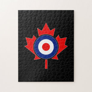 Canadian Maple Leaf Roundel Mod CANADA Jigsaw Puzzle