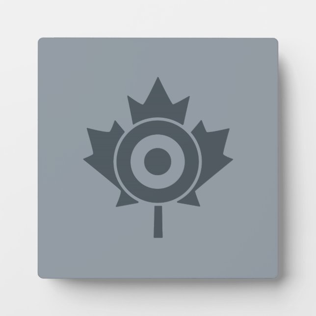 Canadian Maple Leaf Roundel Mod CANADA Plaque (Front)